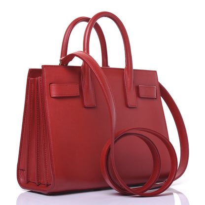 Saint Laurent Calfskin Nano Sac De Jour Lipstick Red 3 of 12