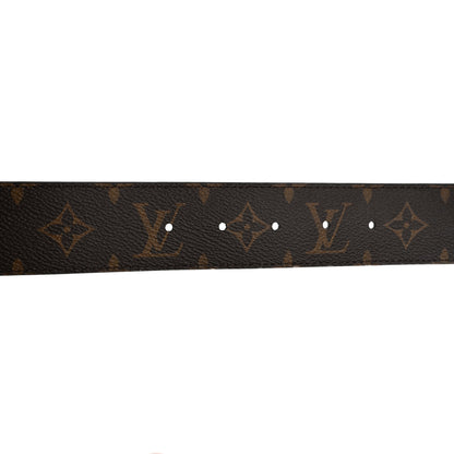 Louis Vuitton Calfskin Monogram Eclipse 40mm LV Line Reversible Belt 95 38 5 of 6
