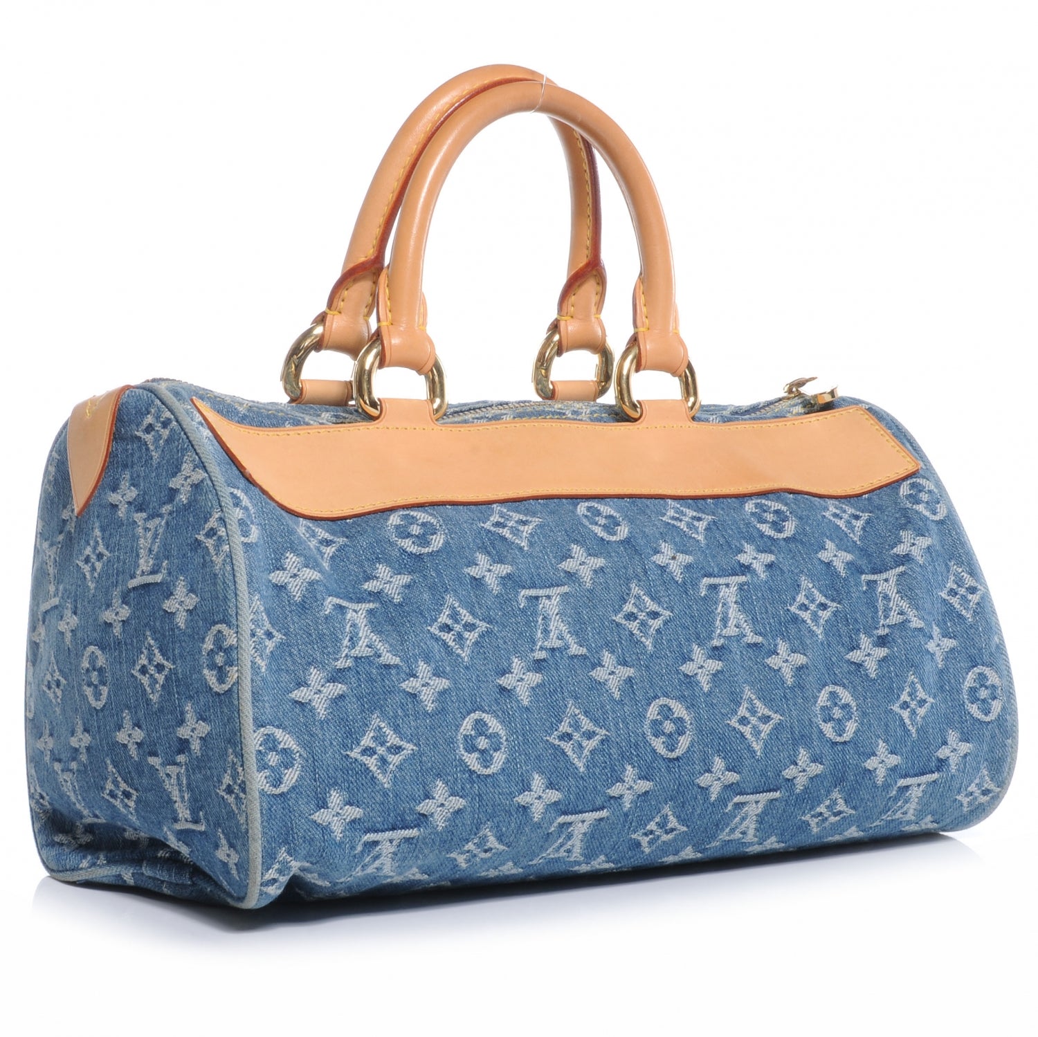 Louis Vuitton Monogram Denim Neo Speedy Blue 3 of 9