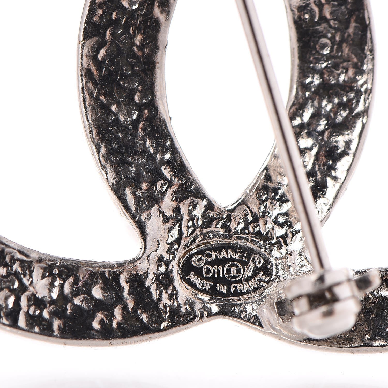 Chanel Pearl CC Brooch Pin Silver 4 of 5