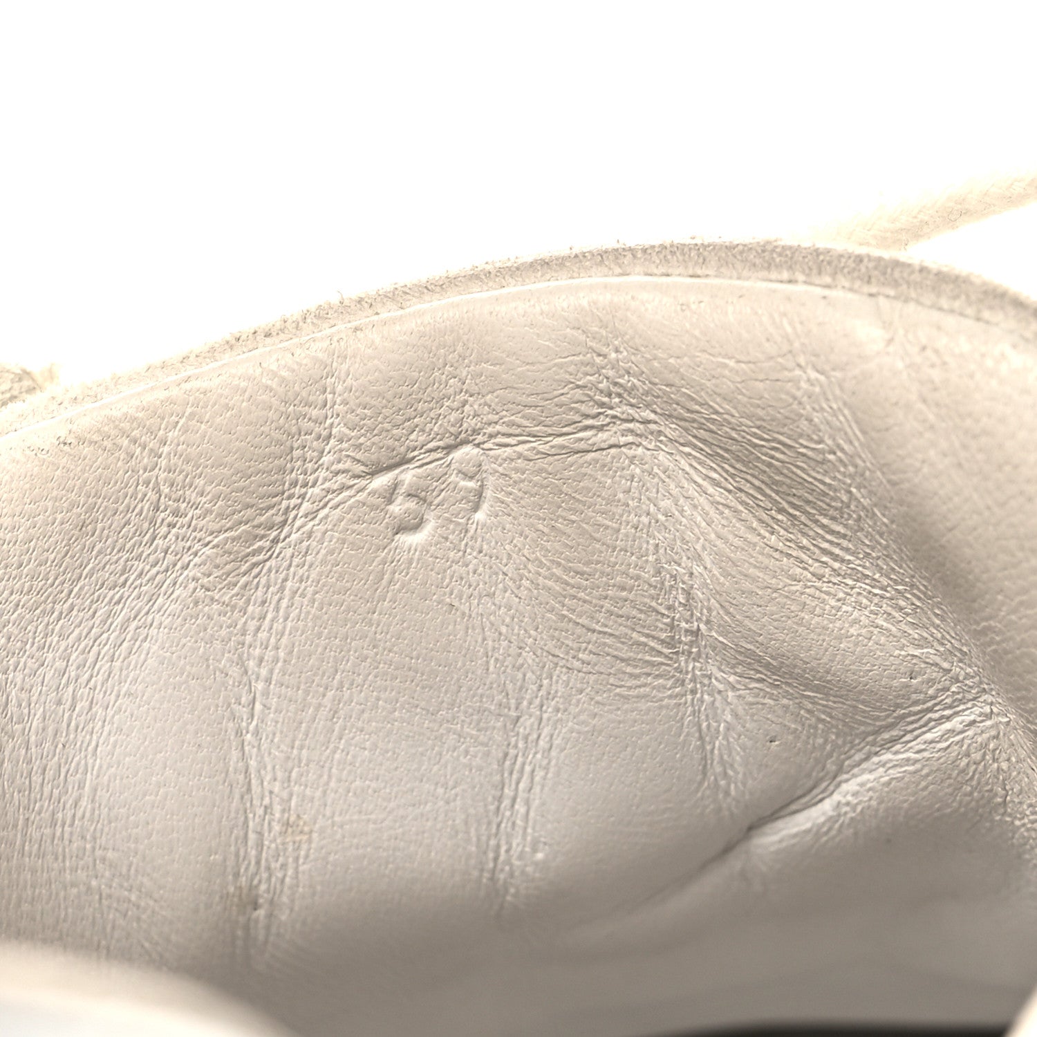 Hermes Calfskin Suede Goatskin Bouncing Sneakers 39 White 7 of 12