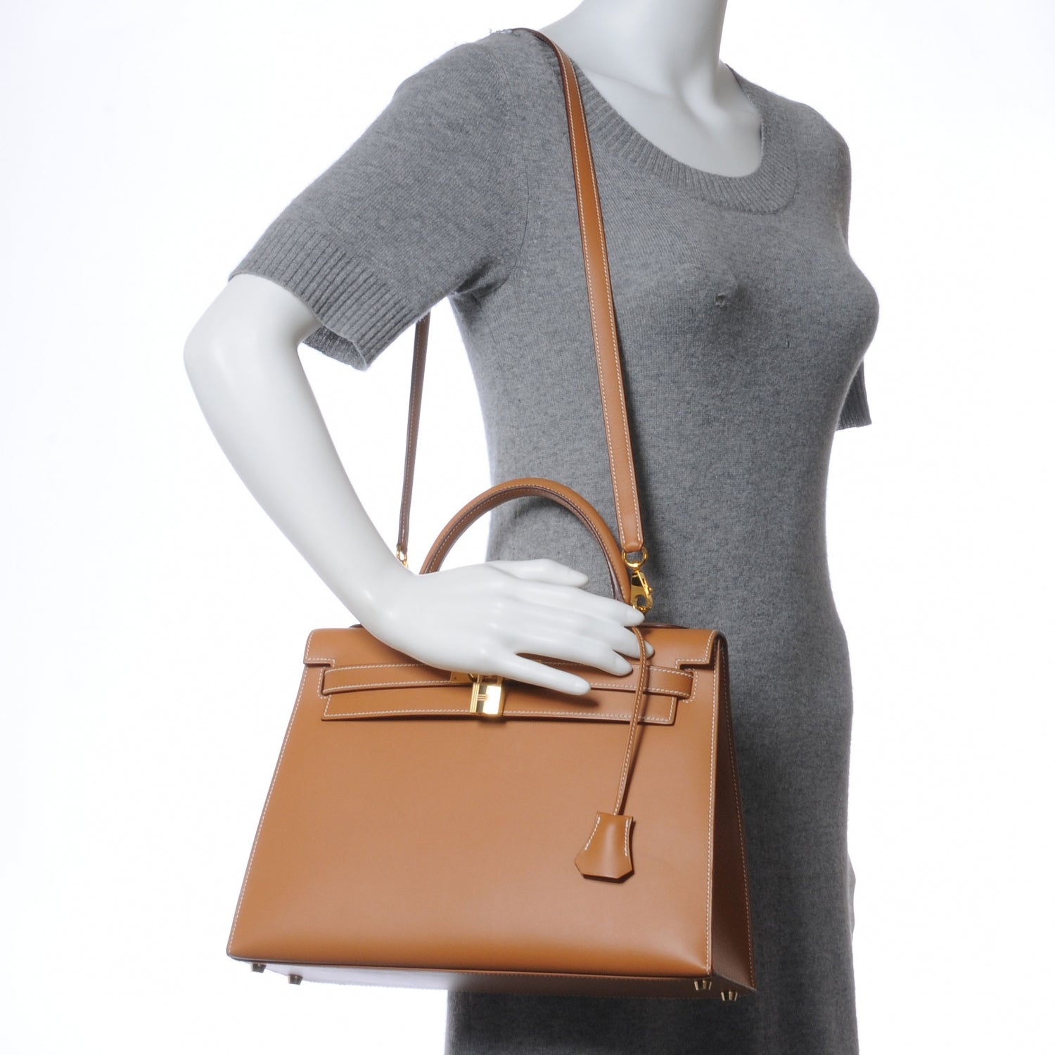 Hermes Chamonix Kelly Sellier 32 Natural 2 of 11