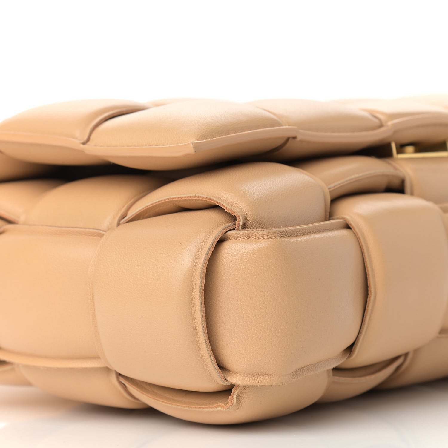 Bottega Veneta Nappa Maxi Intreccio Padded Cassette Crossbody Bag Almond 8 of 9