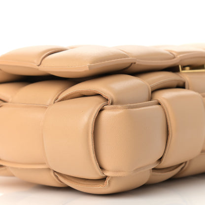 Bottega Veneta Nappa Maxi Intreccio Padded Cassette Crossbody Bag Almond 8 of 9