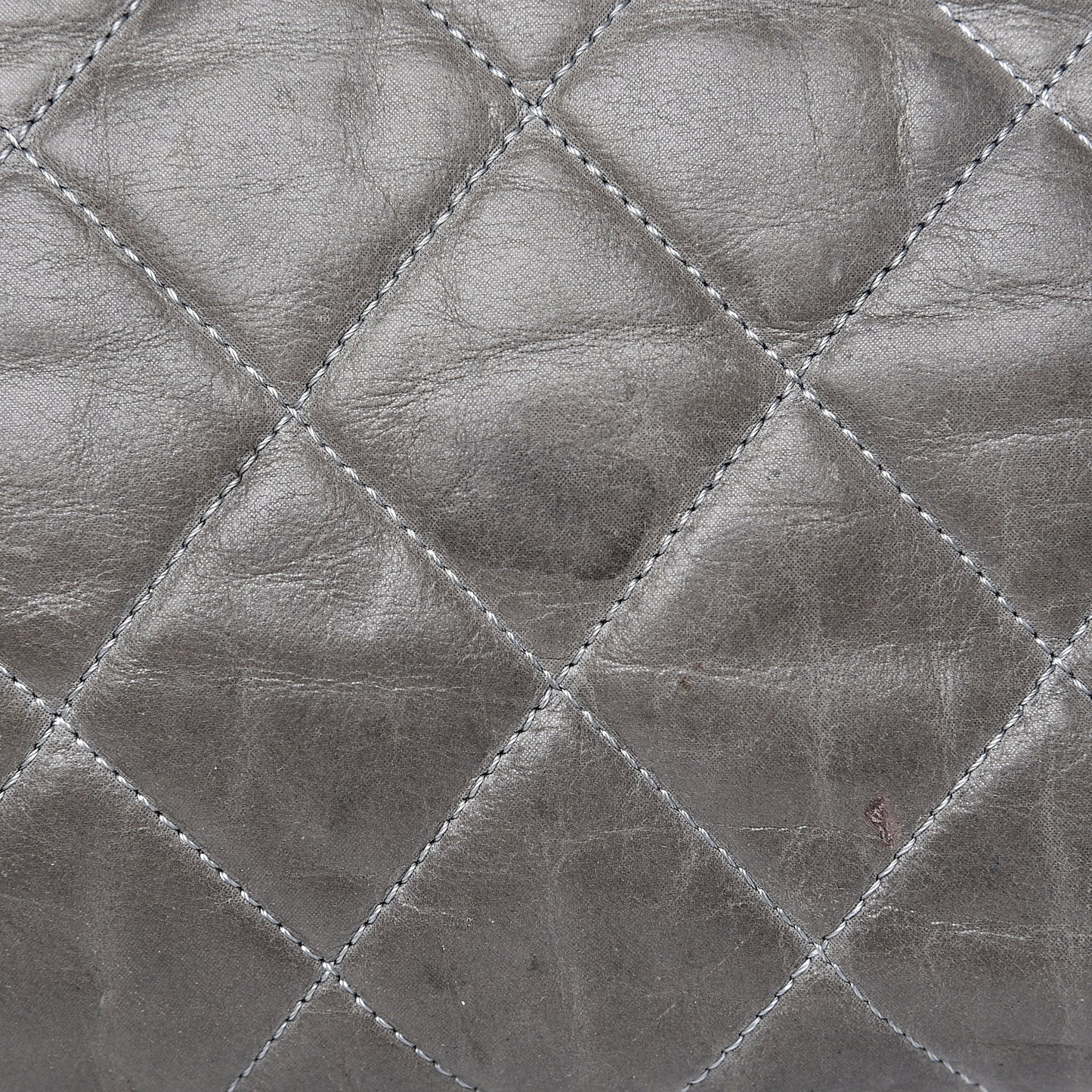 Iridescent Calfskin Quilted In The Mix Backpack Grey