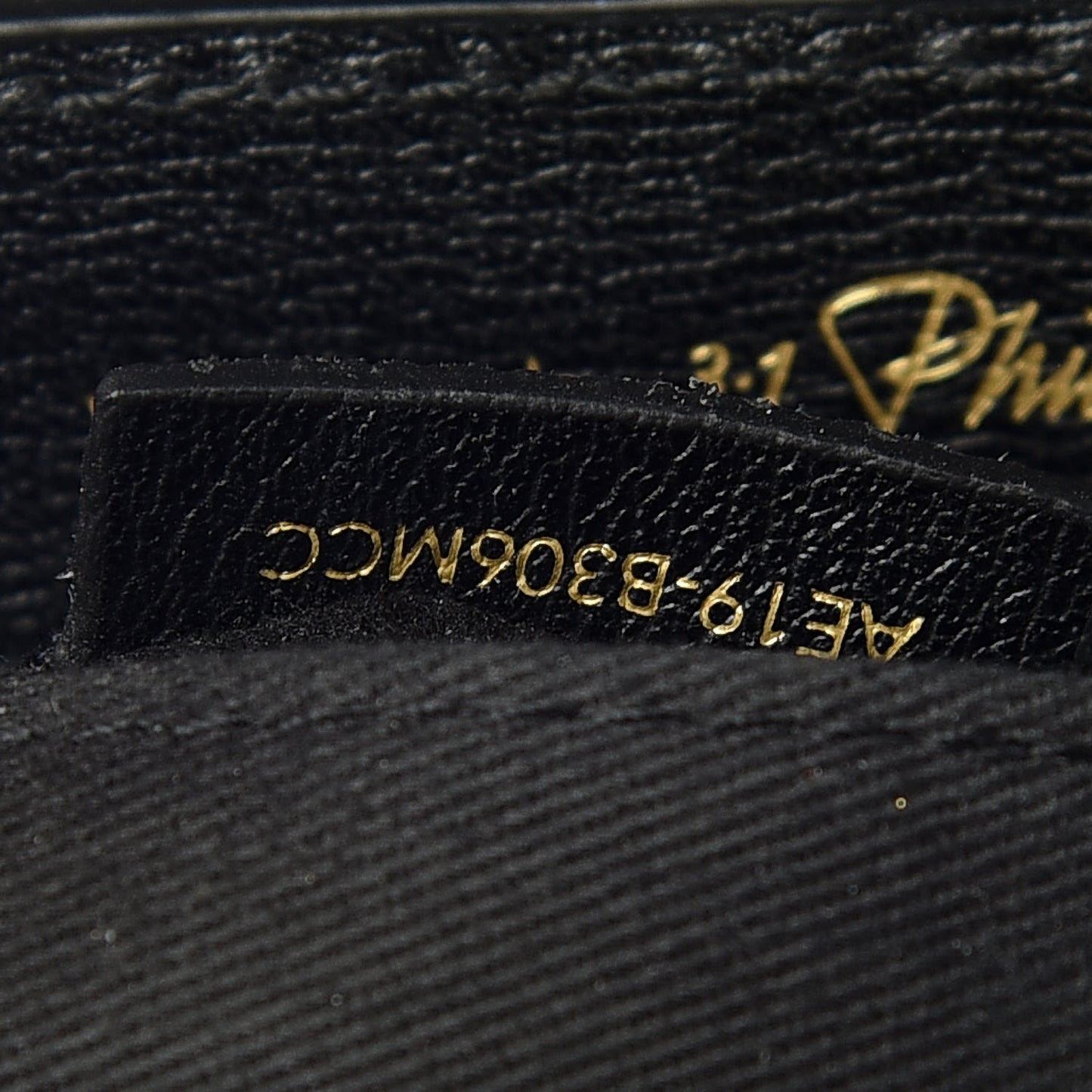 3.1 Embossed Grain Calfskin Pashli Camera Shoulder Bag Black