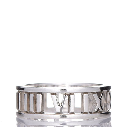 Tiffany Sterling Silver Wide Atlas Open Ring 55 7.5 3 of 4