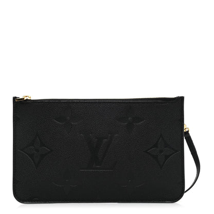 Louis Vuitton Empreinte Monogram Giant Neverfull MM Pochette Black 1 of 6