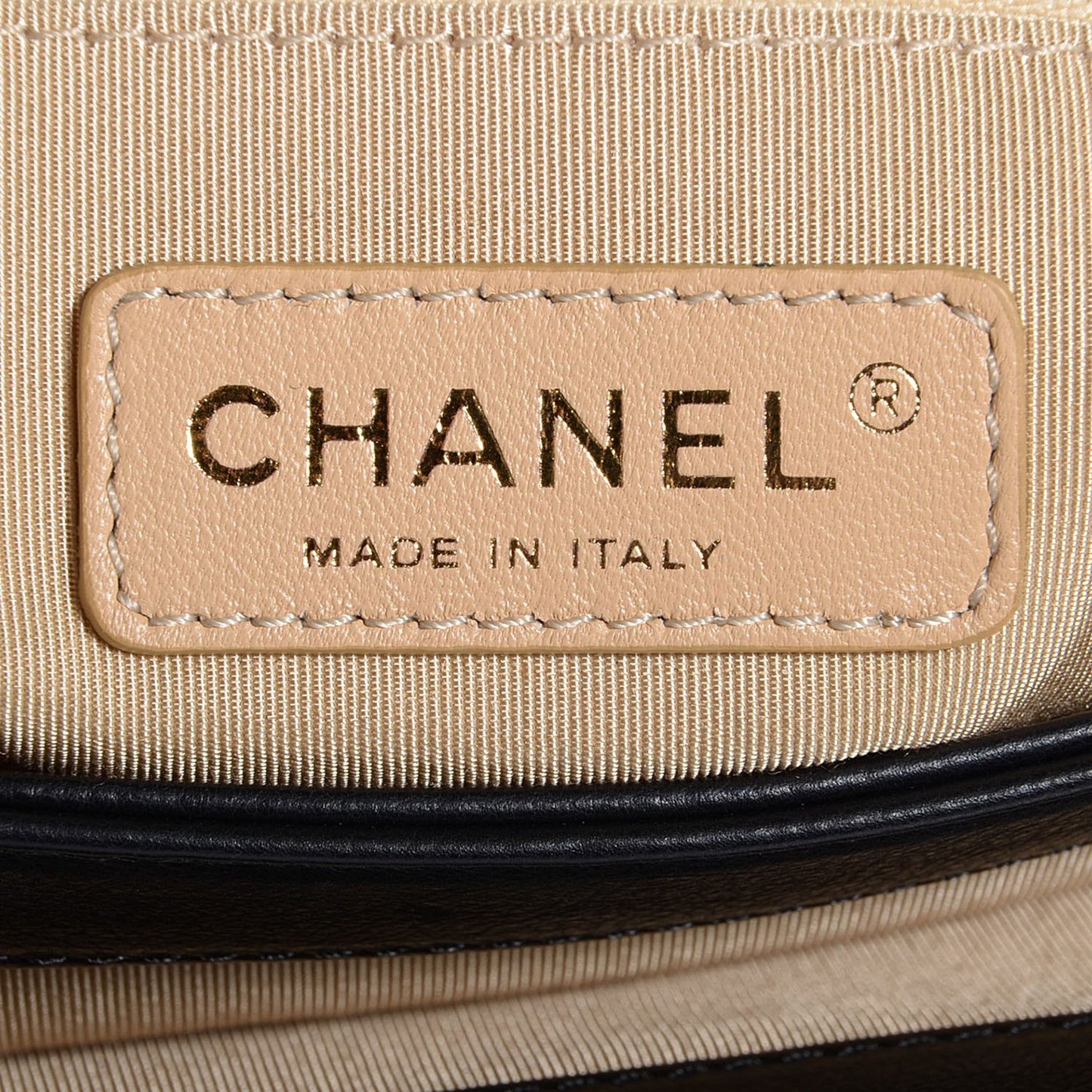 Calfskin Quilted Medium CC Crown Flap Black