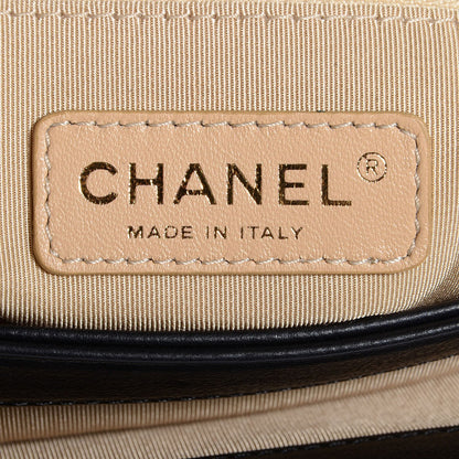 Chanel Calfskin Quilted Medium CC Crown Flap Black 7 of 10