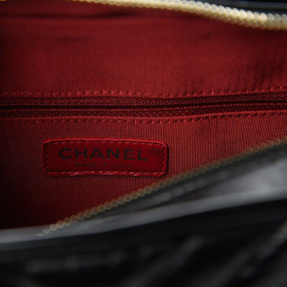 Chanel Aged Calfskin Chevron Quilted Medium Gabrielle Hobo Black 8 of 11