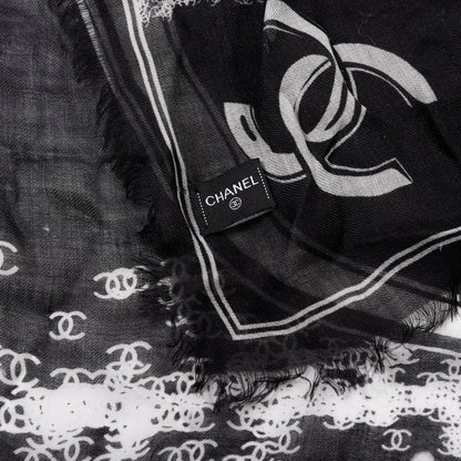 Chanel Cashmere Trendy Flap Scarf Black 6 of 6
