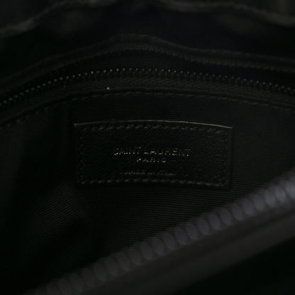 Saint Laurent Calfskin Y Quilted Monogram Medium Loulou Chain Satchel Black 7 of 15