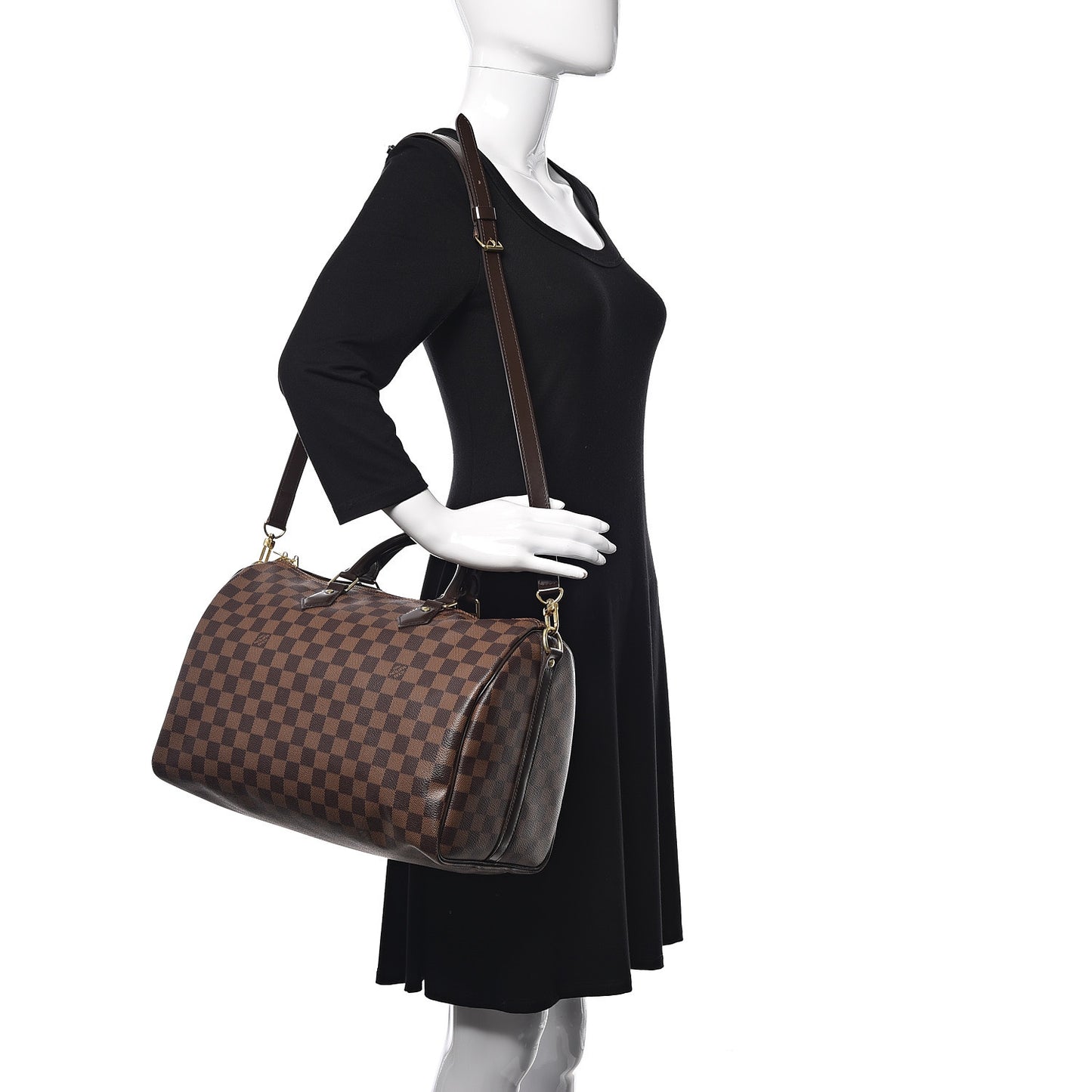 Damier Ebene Speedy Bandouliere 35