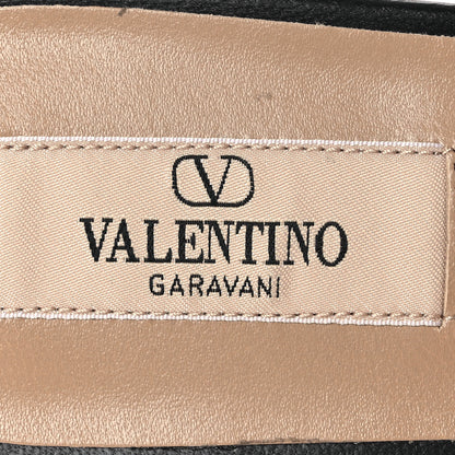 Valentino Garavani Nappa Rockstud Caged Flat Slide Sandals 37.5 Black 9 of 11