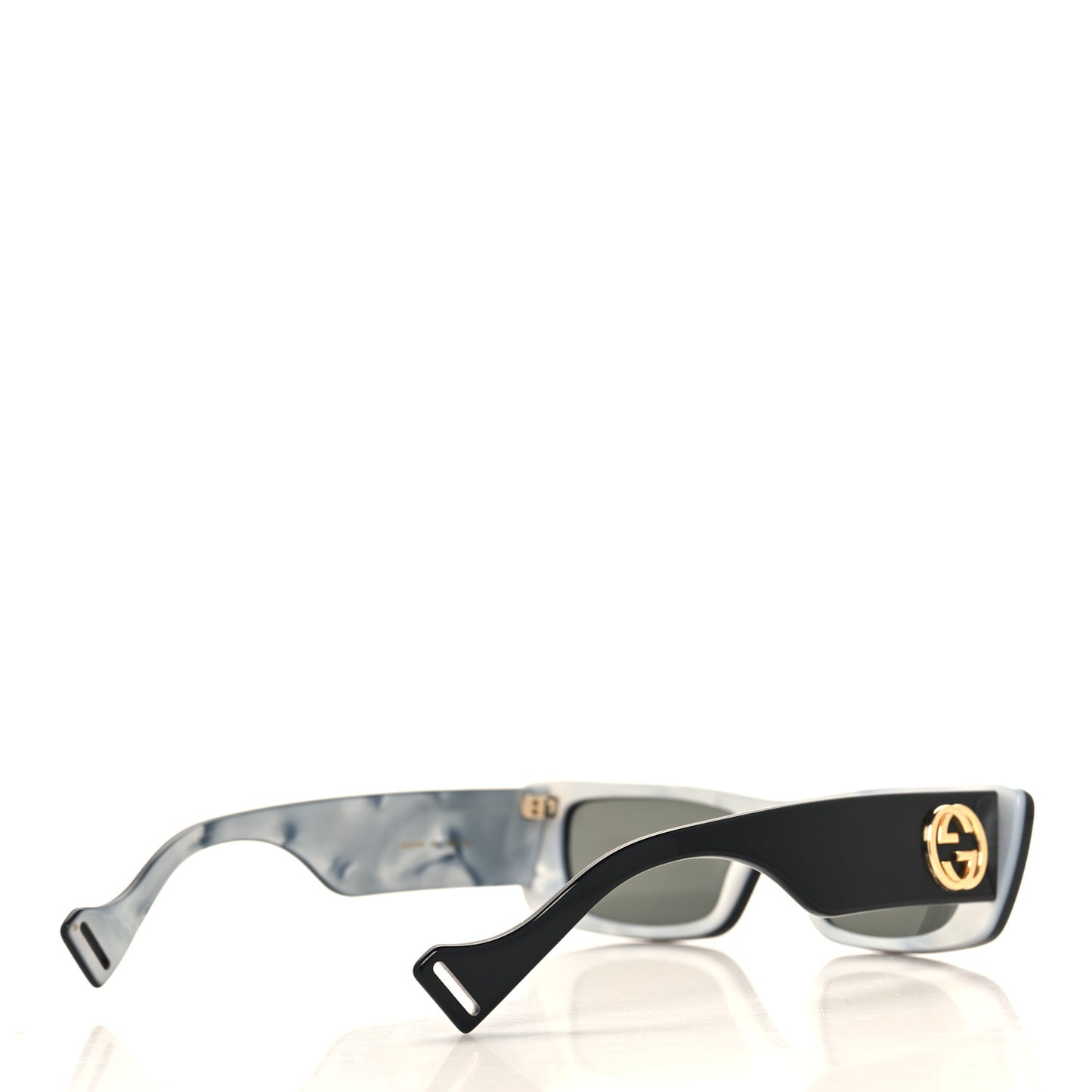 Acetate Rectangular Sunglasses GG0516S Black