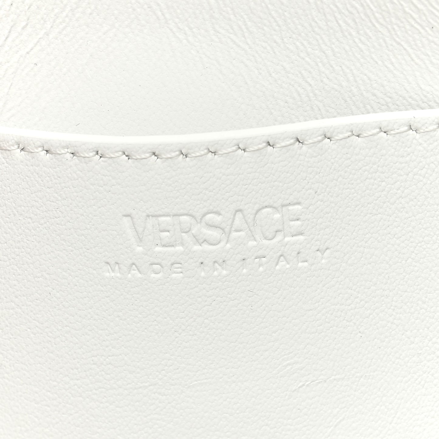Calfskin Small Greca Goddess Hobo White