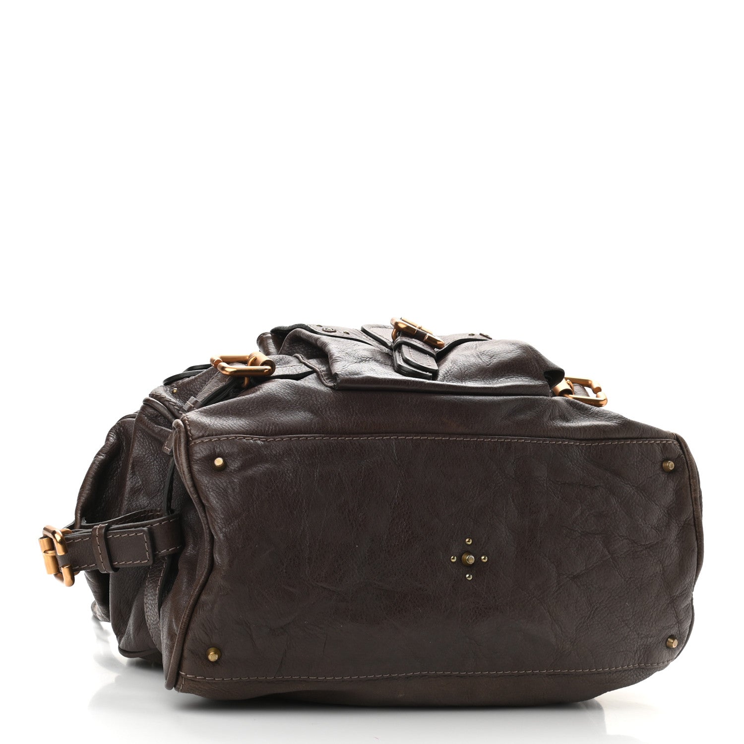 Chloe Calfskin Paddington Front Pocket Tote Chocolate 4 of 10