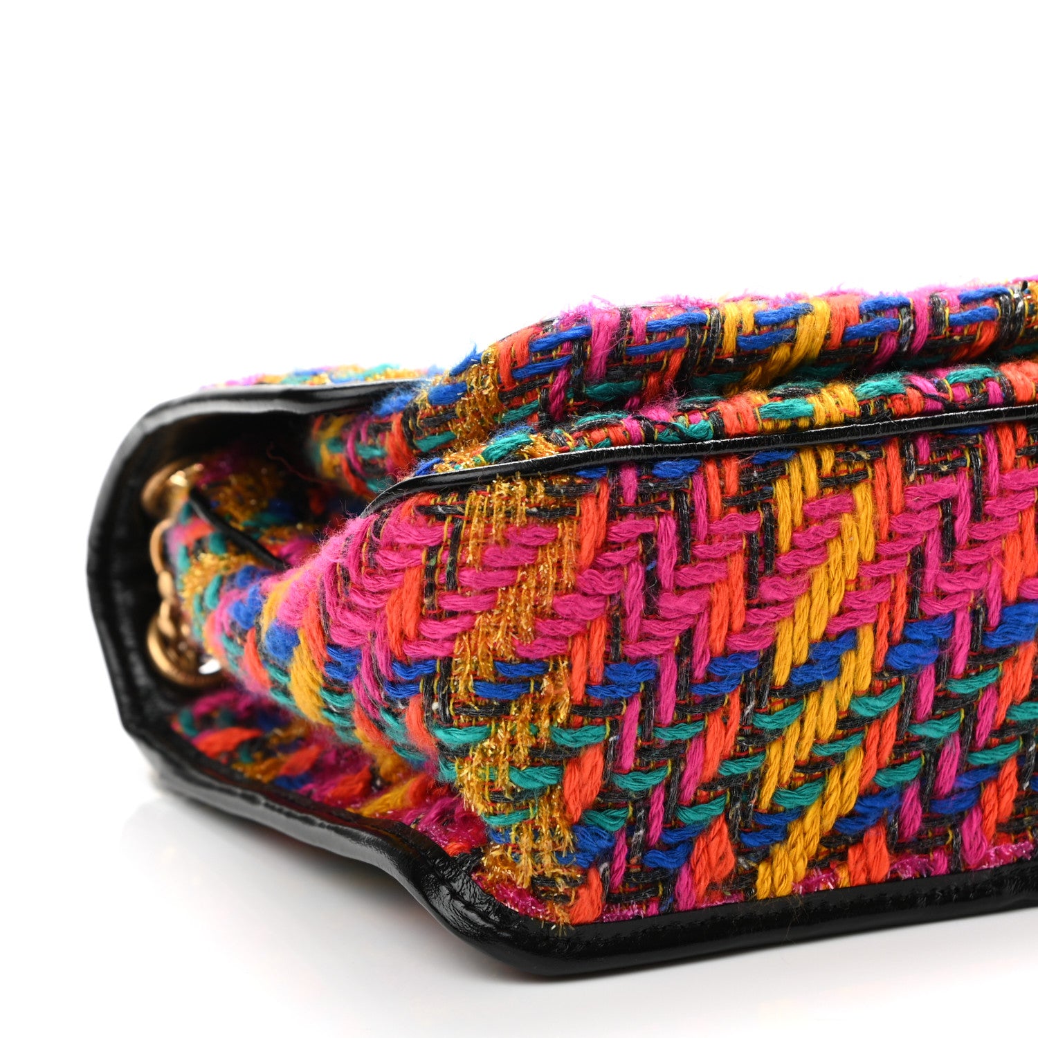 Saint Laurent Tweed Calfskin Matelasse Monogram Medium Niki Chain Satchel Multicolor 9 of 10