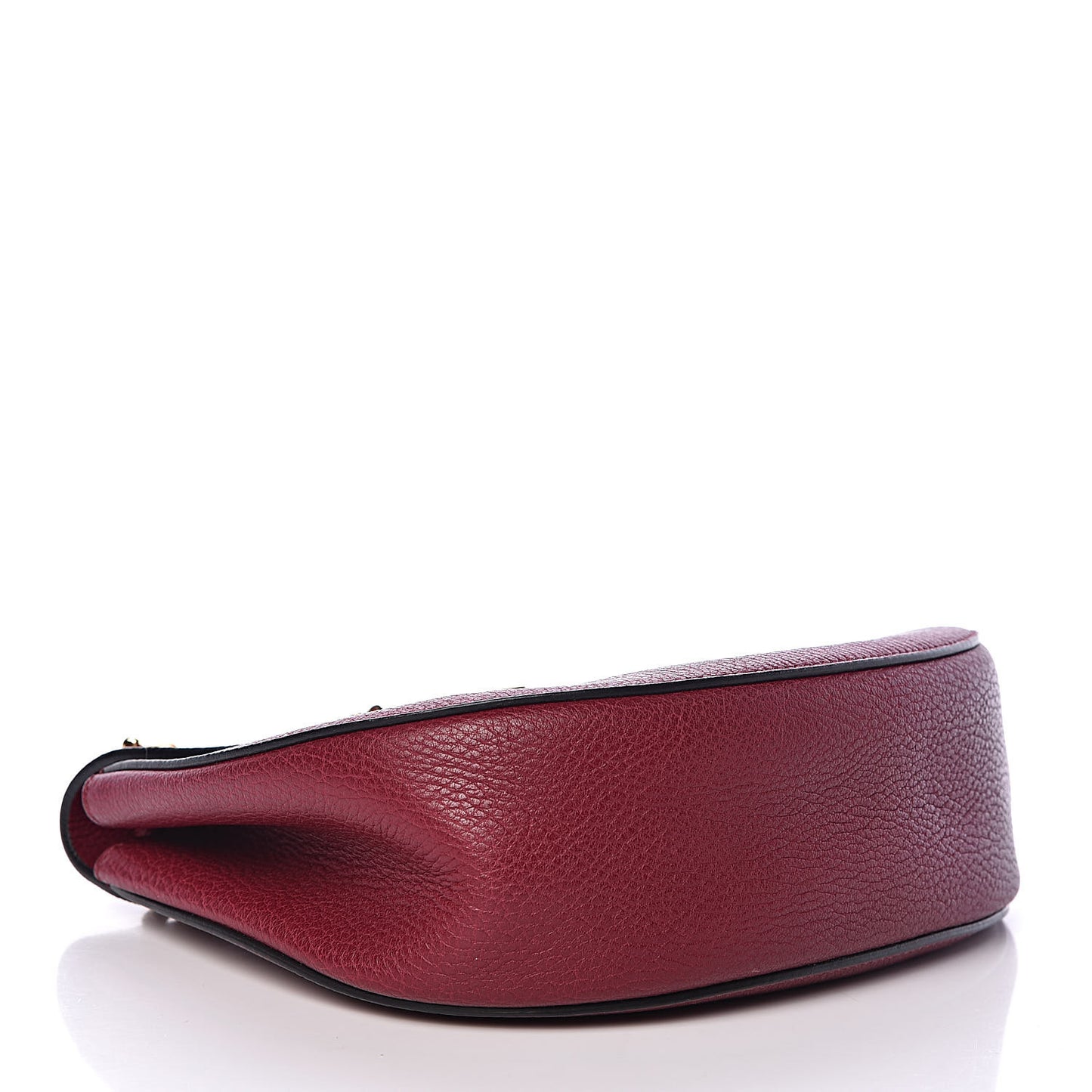 Grained Lambskin Drew Shoulder Bag Wine Purple