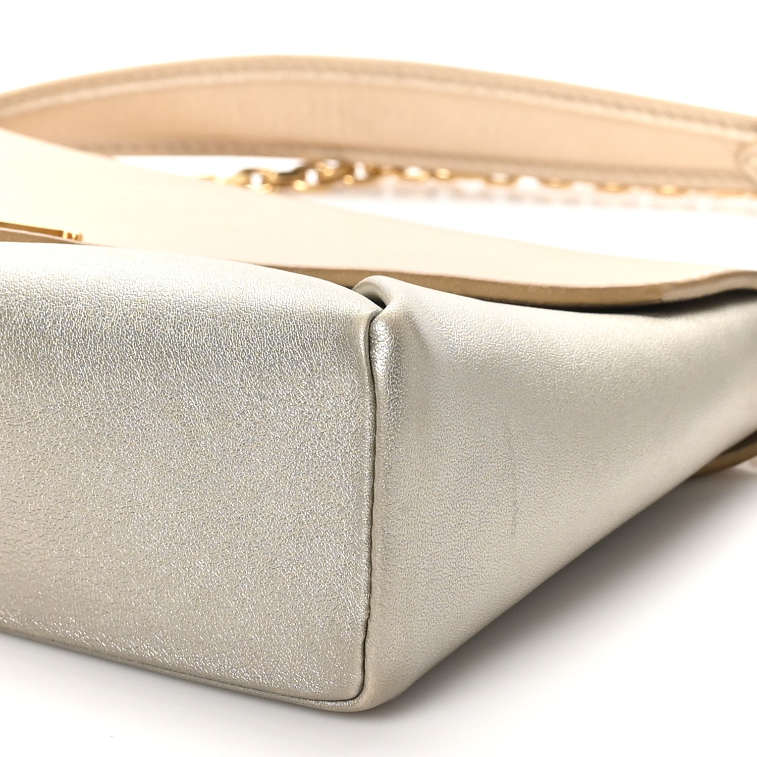 Louis Vuitton Metallic Calfskin Love Note Gold Silver 9 of 11