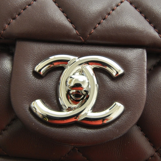 Chanel Lambskin Medium Coco Rain Flap Bordeaux 12 of 13