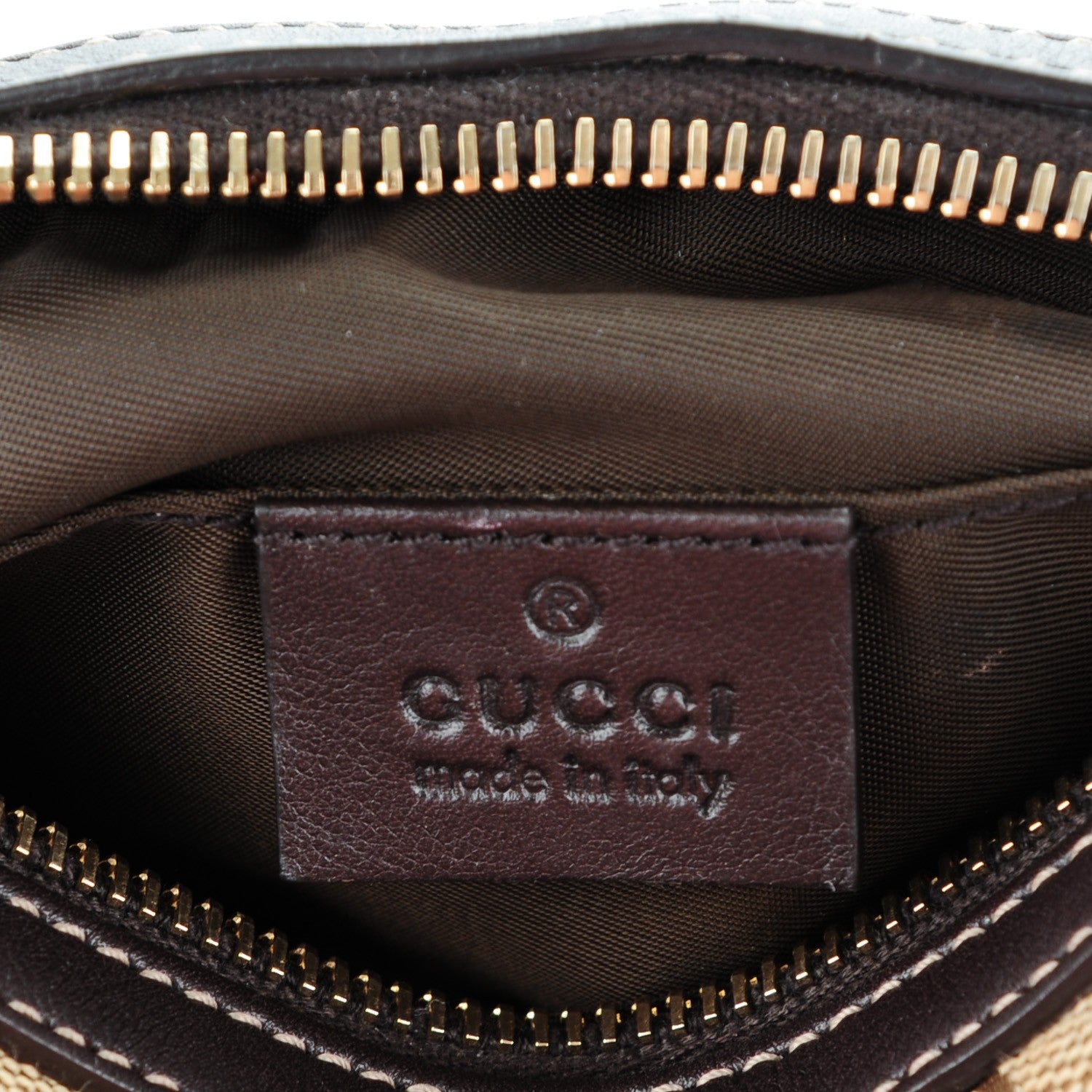 Gucci Monogram Medium Bamboo Cosmetic Case Dark Brown 6 of 7