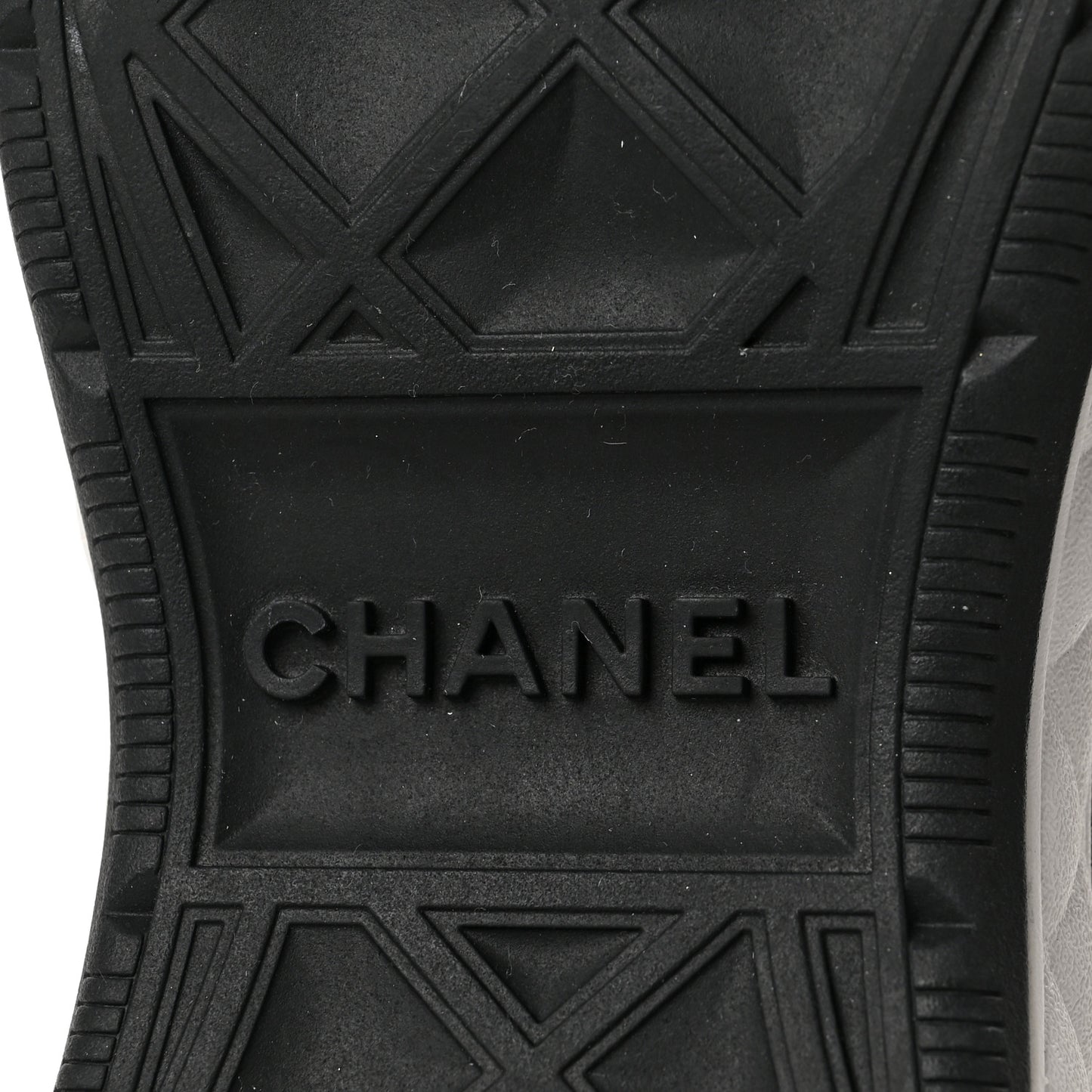 Velvet Calfskin Mixed Fibers CC Sneakers 38.5 Black