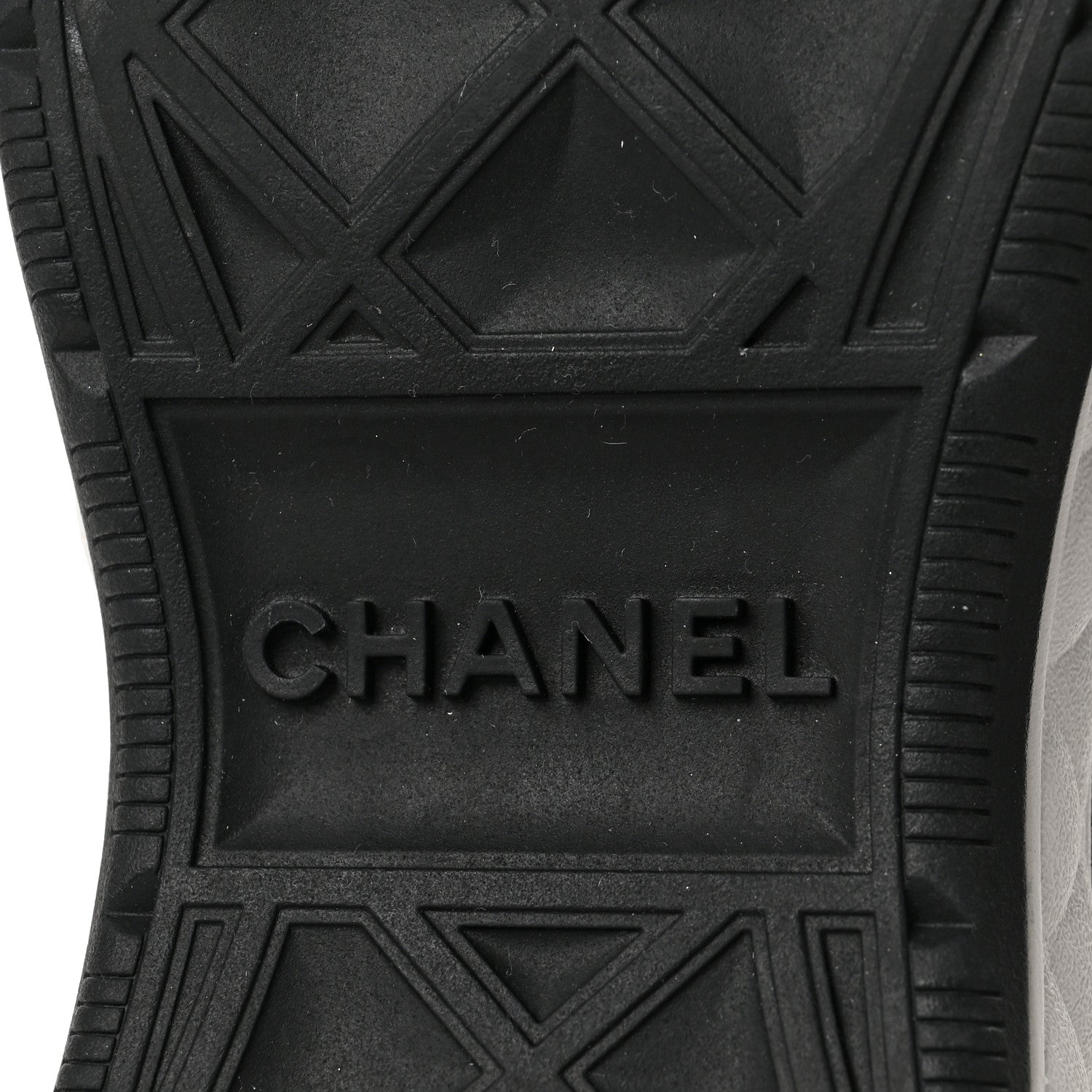 Chanel Velvet Calfskin Mixed Fibers CC Sneakers 38.5 Black 7 of 9