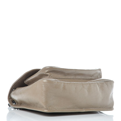 Saint Laurent Crinkled Calfskin Matelasse Monogram Medium Niki Chain Satchel Light Taupe 4 of 11