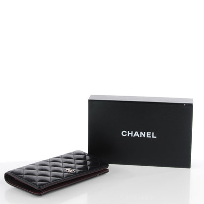 Chanel Caviar Quilted Yen Wallet Black 4 of 7