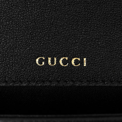 Gucci Sakai Be Green Calfskin Shearling Mini Horsebit 1955 Shoulder Bag Black 7 of 10