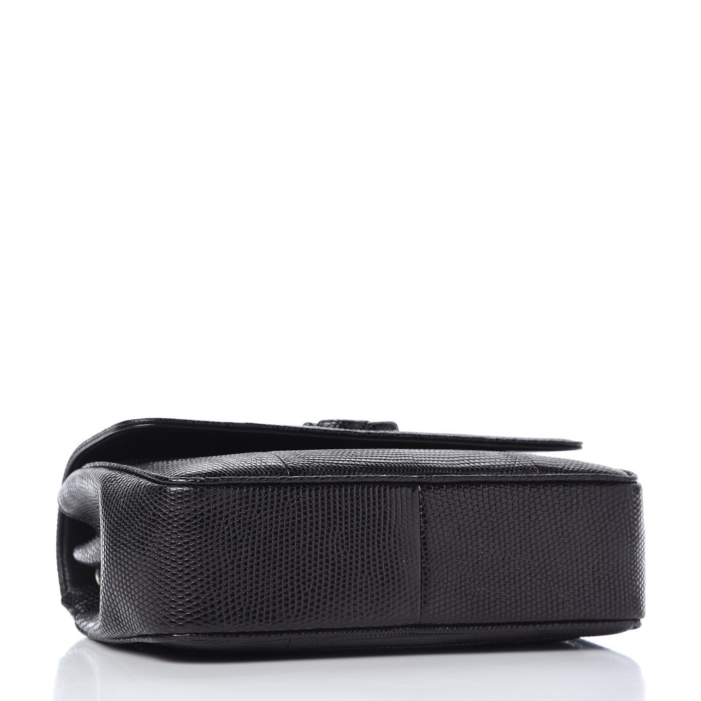 Lizard Coco Vintage Flap Black