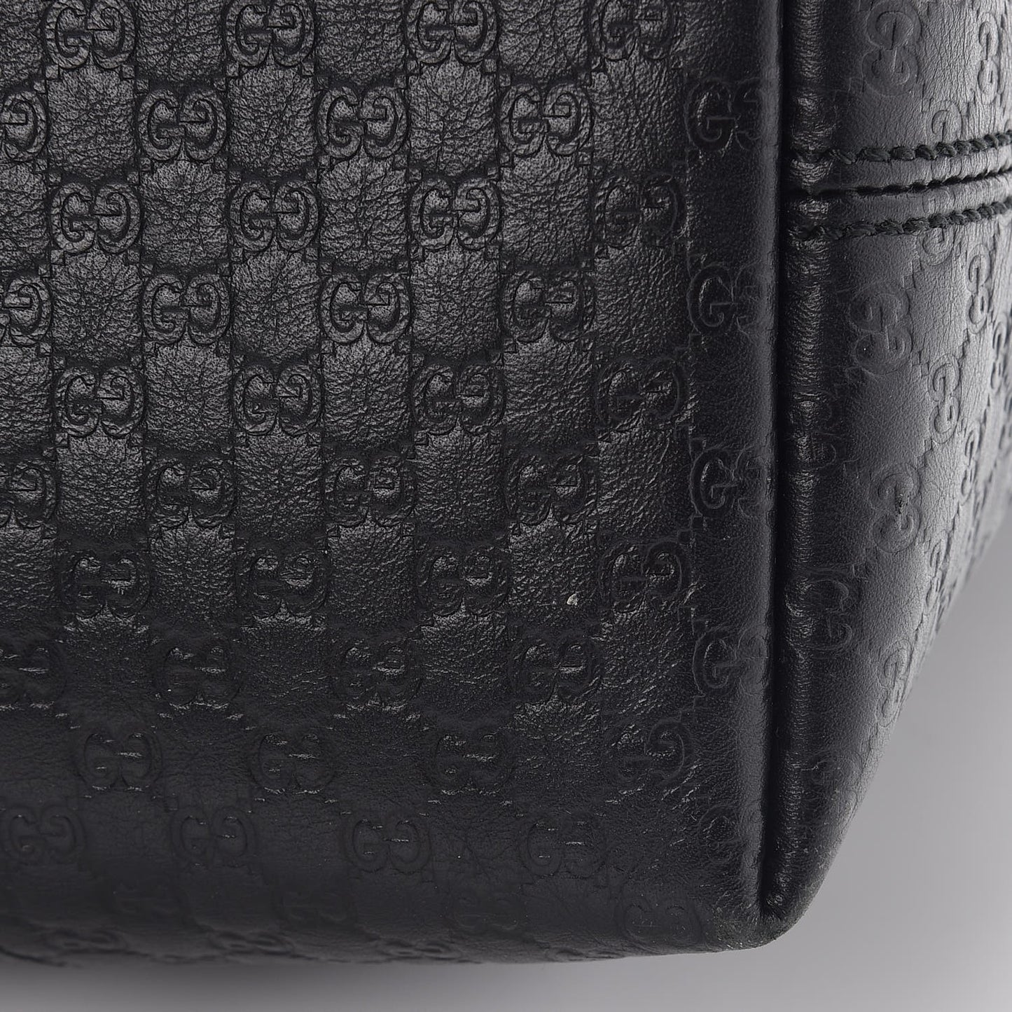 Guccissima Medium Bree Foldover Tote Black