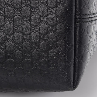 Gucci Guccissima Medium Bree Foldover Tote Black 9 of 13