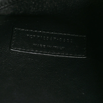 Saint Laurent Calfskin Crocodile Embossed Paris Mini Toy Shopper Tote Black 7 of 11