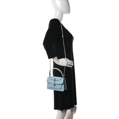 Bulgari x ALEXANDER WANG Calfskin Serpenti Top Handle Belt Bag Baby Blue 2 of 12
