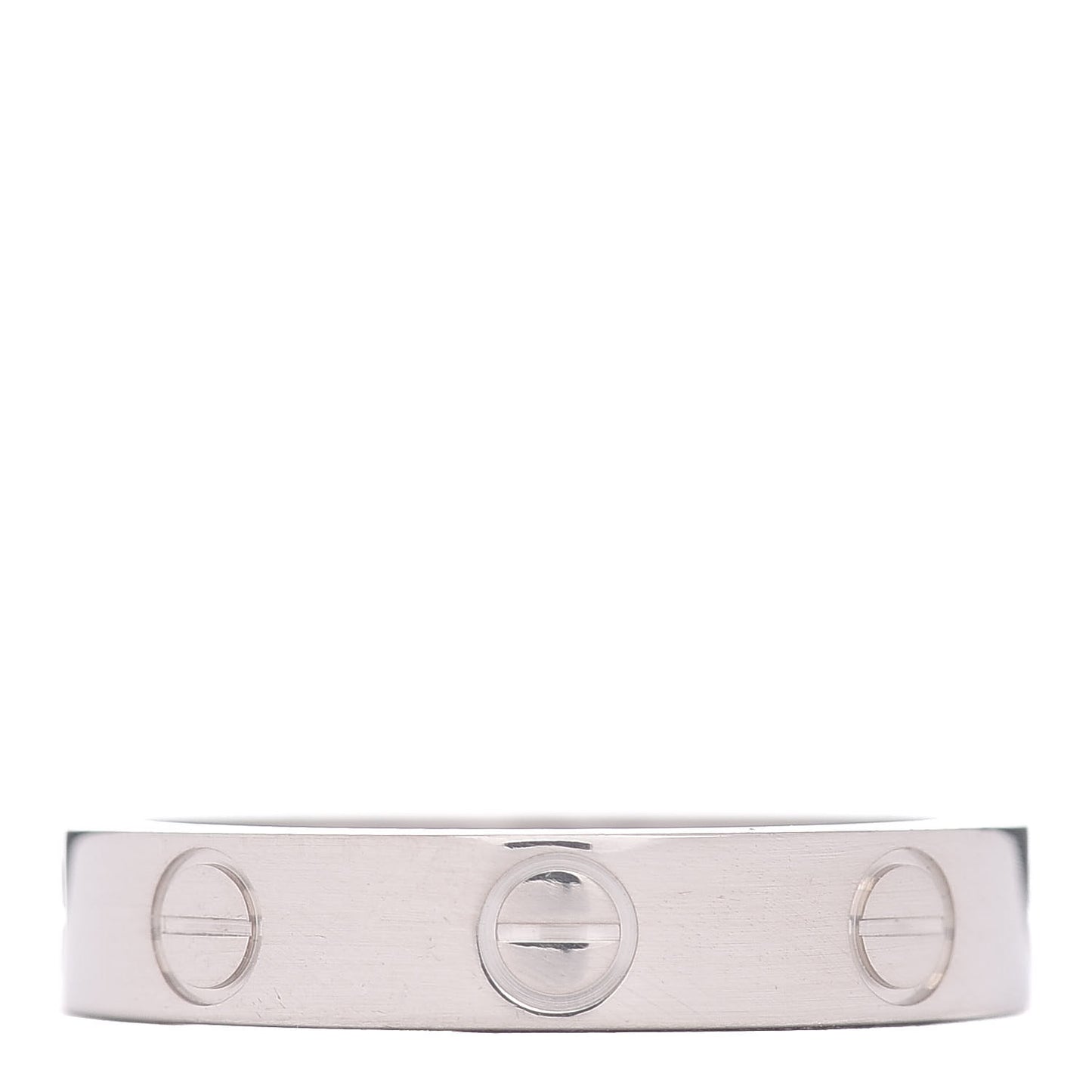 18K White Gold 3.5mm LOVE Wedding Band Ring 49 5