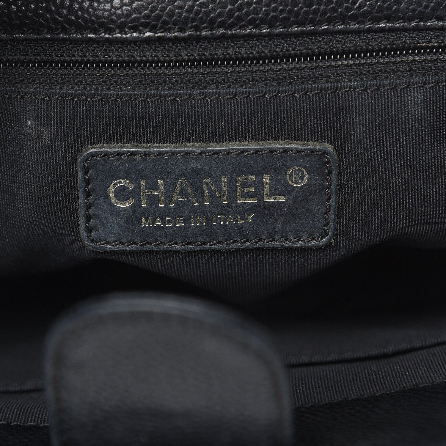 Chanel Caviar Quilted Petit Shopping Tote PST Black 6 of 17