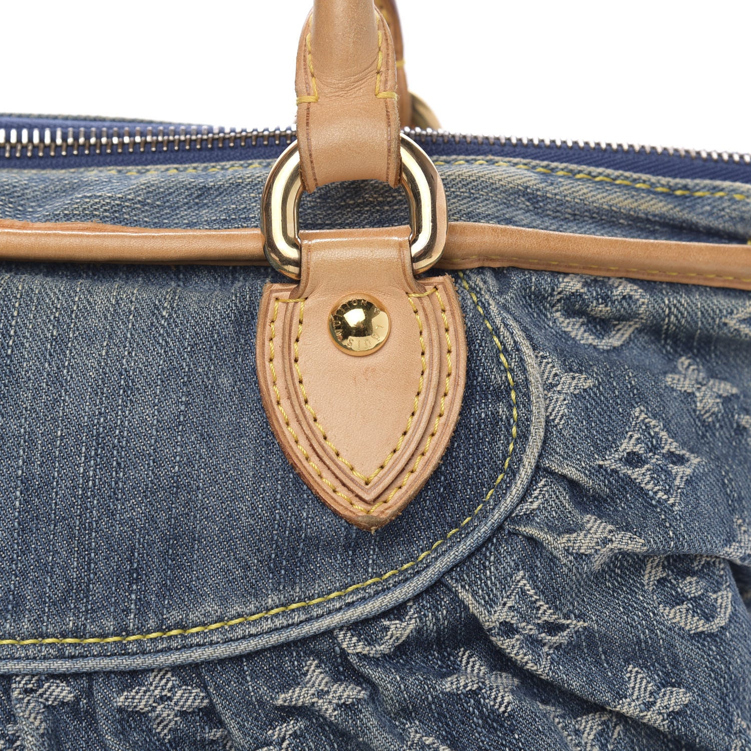 Louis Vuitton Denim Neo Cabby MM Blue 15 of 18