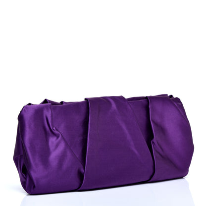 Prada Satin Pochette Clutch Viola 3 of 10