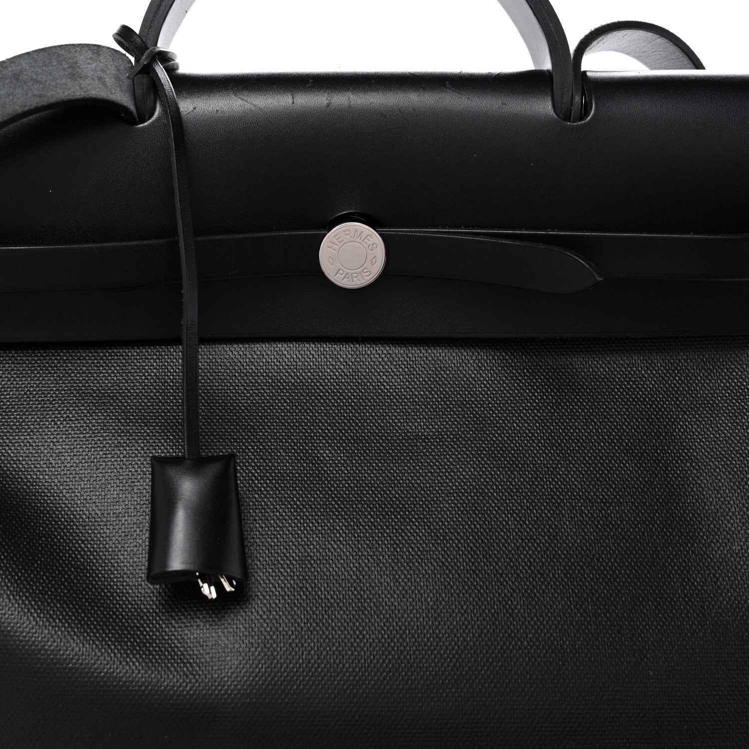 Hermes Toile H Berline Vache Hunter Herbag Zip 39 MM Black Ecru 9 of 11