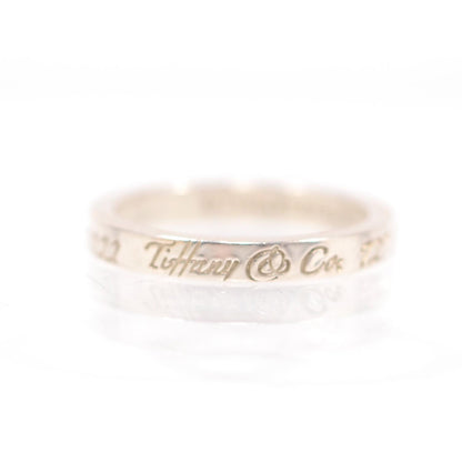 Tiffany Sterling Silver Notes Narrow Ring 6.5 1 of 5