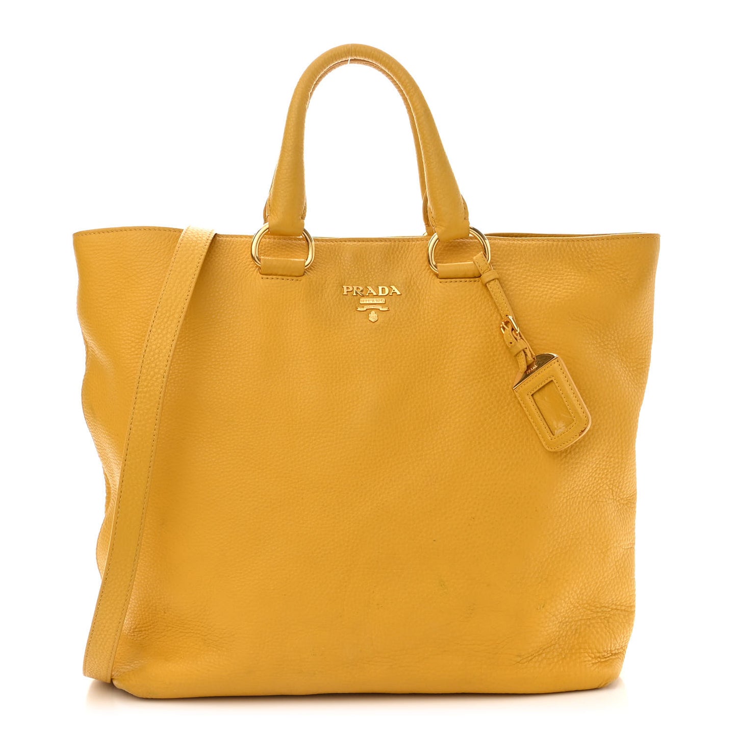 Vitello Daino Shopping Tote Mimosa