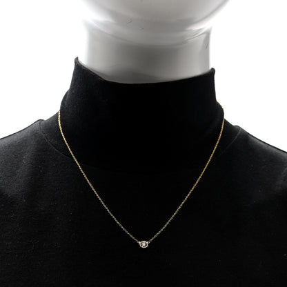 Tiffany 18K Yellow Gold Diamond .29ct Elsa Peretti Diamonds by the Yard Pendant Necklace 2 of 4