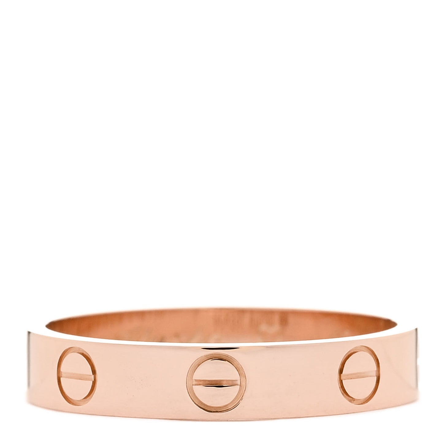 18K Pink Gold 3.5mm LOVE Wedding Band Ring 54 6.75