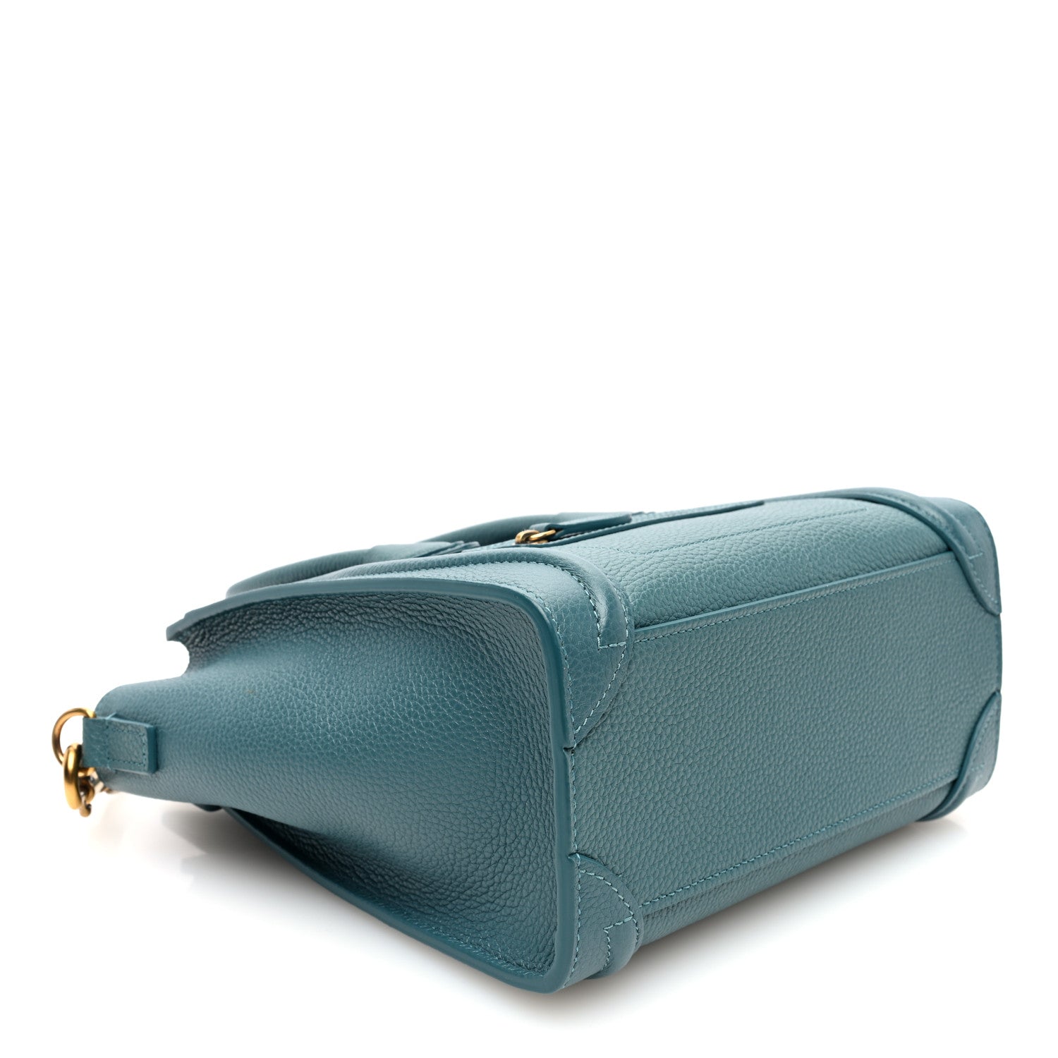 Celine Baby Drummed Calfskin Nano Prussian Blue 4 of 10