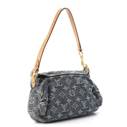 Louis Vuitton Monogram Denim Mini Pleaty Blue 3 of 9