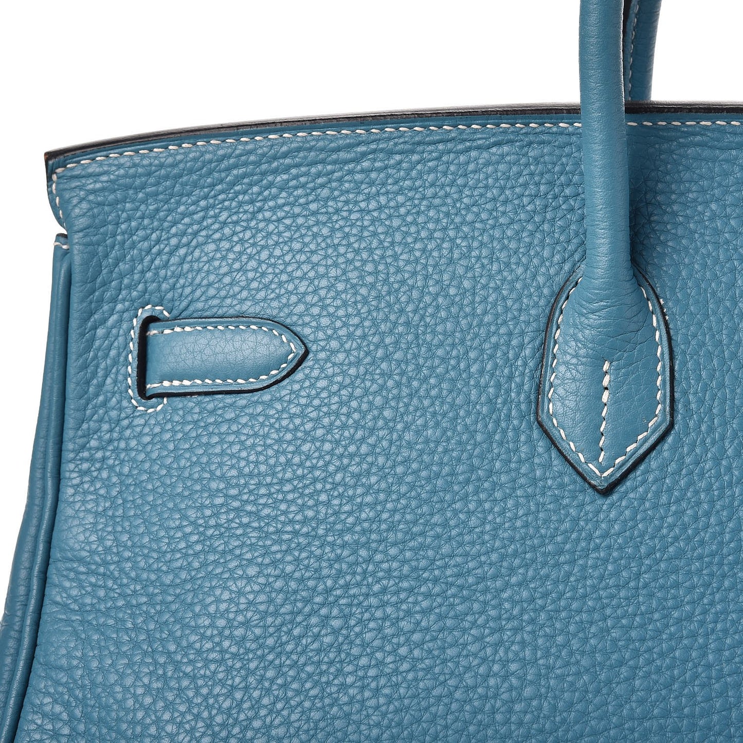 Taurillon Clemence Birkin 40 Blue Jean