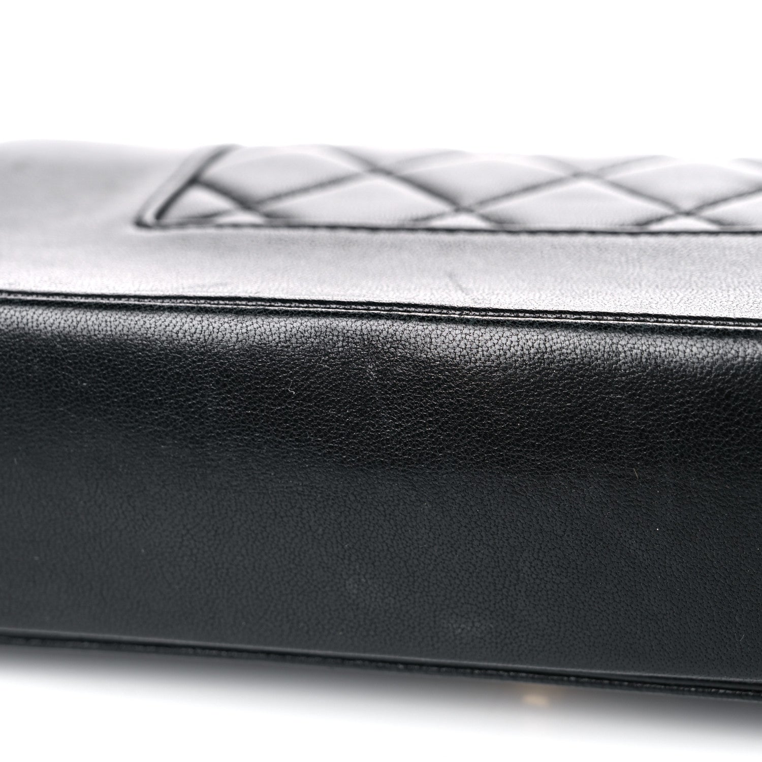 Chanel Sheepskin Quilted Medium Vintage Mademoiselle Flap Black 18 of 24